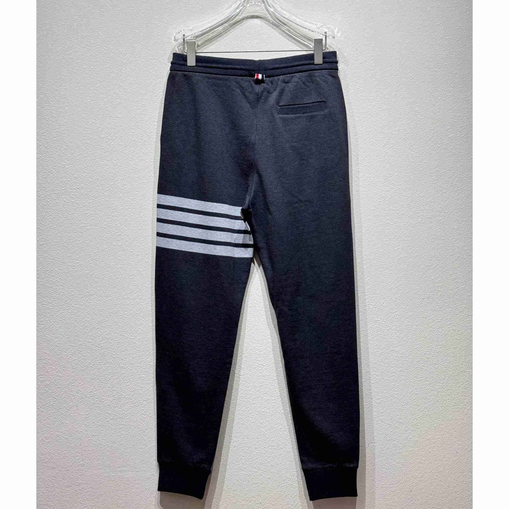 Thom Browne 4-Bar Cotton Track Pants - EUR FASHION