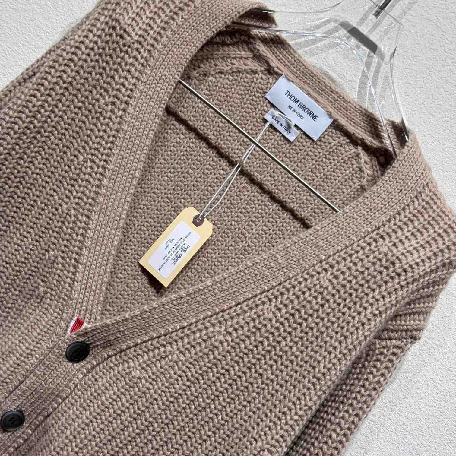 Thom Browne 4-Bar Oversize Wool Cardigan - EUR FASHION