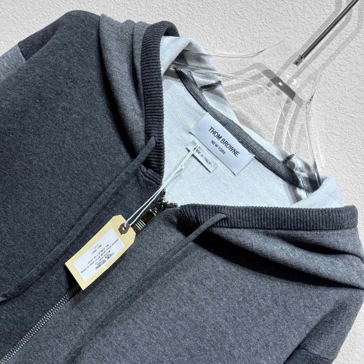 Thom Browne 4-Bar Hooded Sweatshirt - EUR FASHION