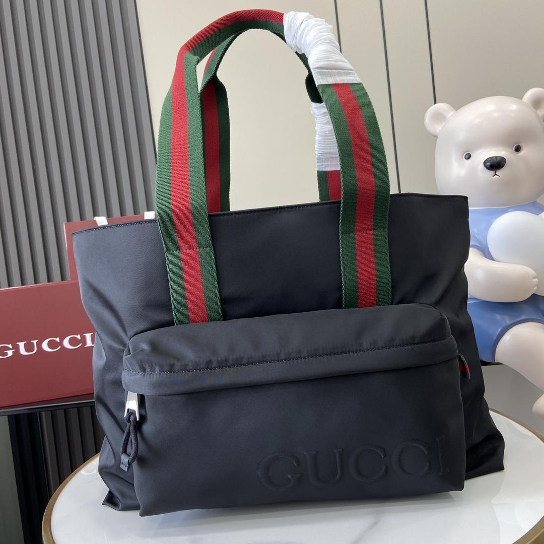 Gucci Large Tote Bag With Gucci Logo - EUR FASHION