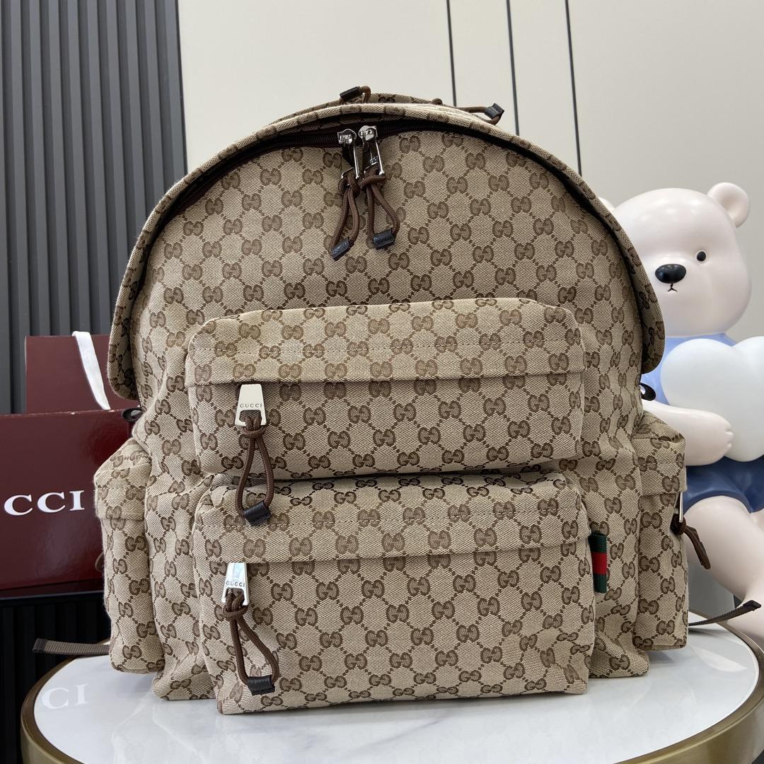 Gucci Large Backpack With Gucci Logo - EUR FASHION