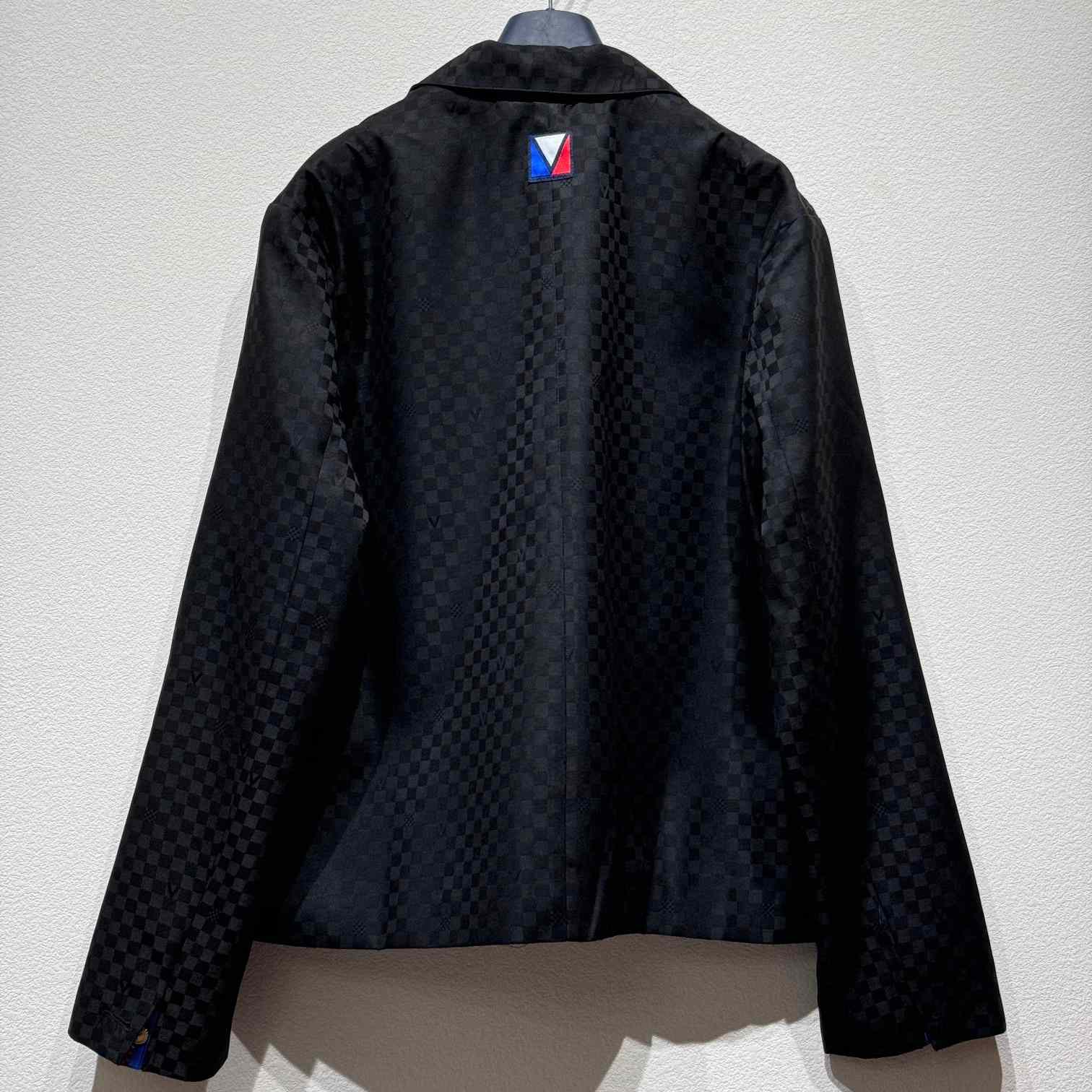 Louis Vuitton Damier Open Collar Wool Overshirt   1AFVND - EUR FASHION