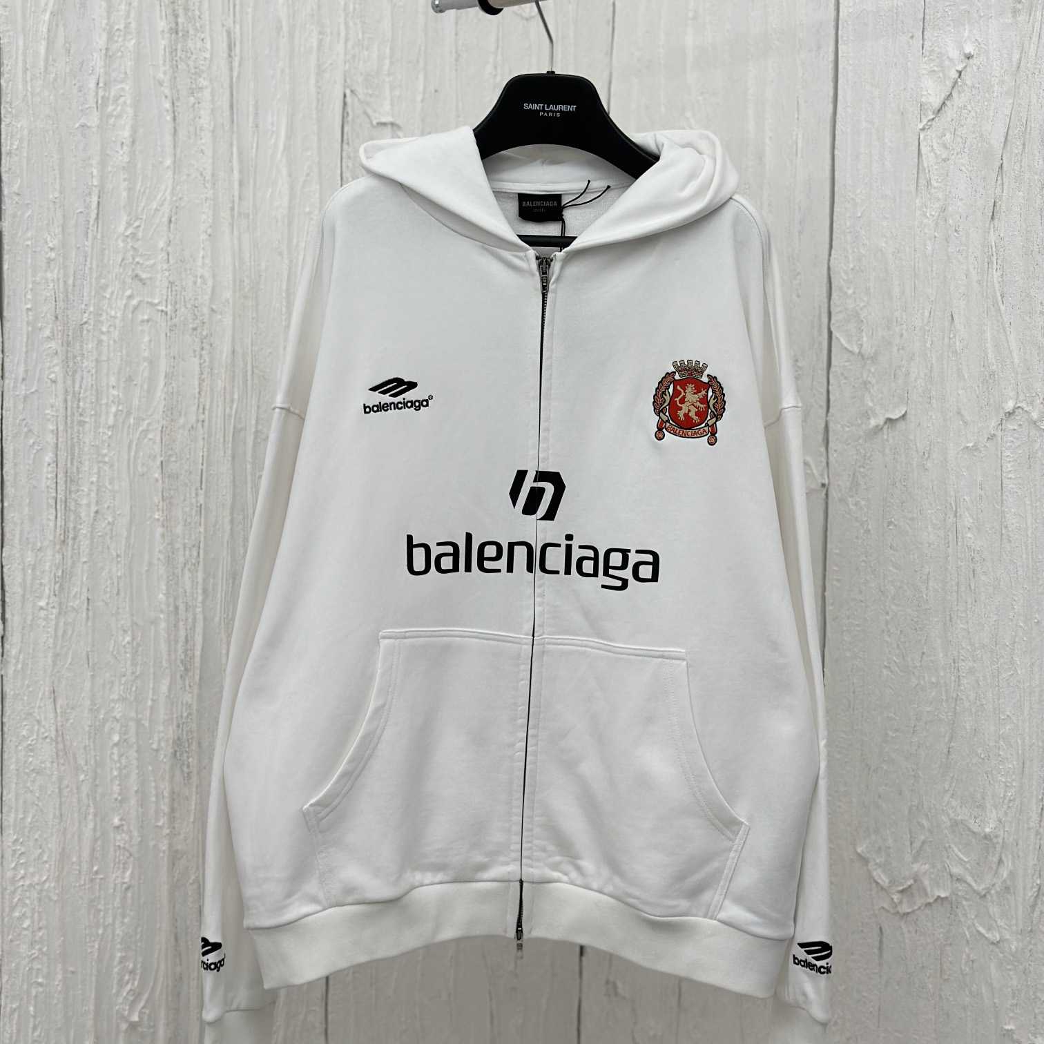 Balenciaga Soccer Zip-up Hoodie - EUR FASHION