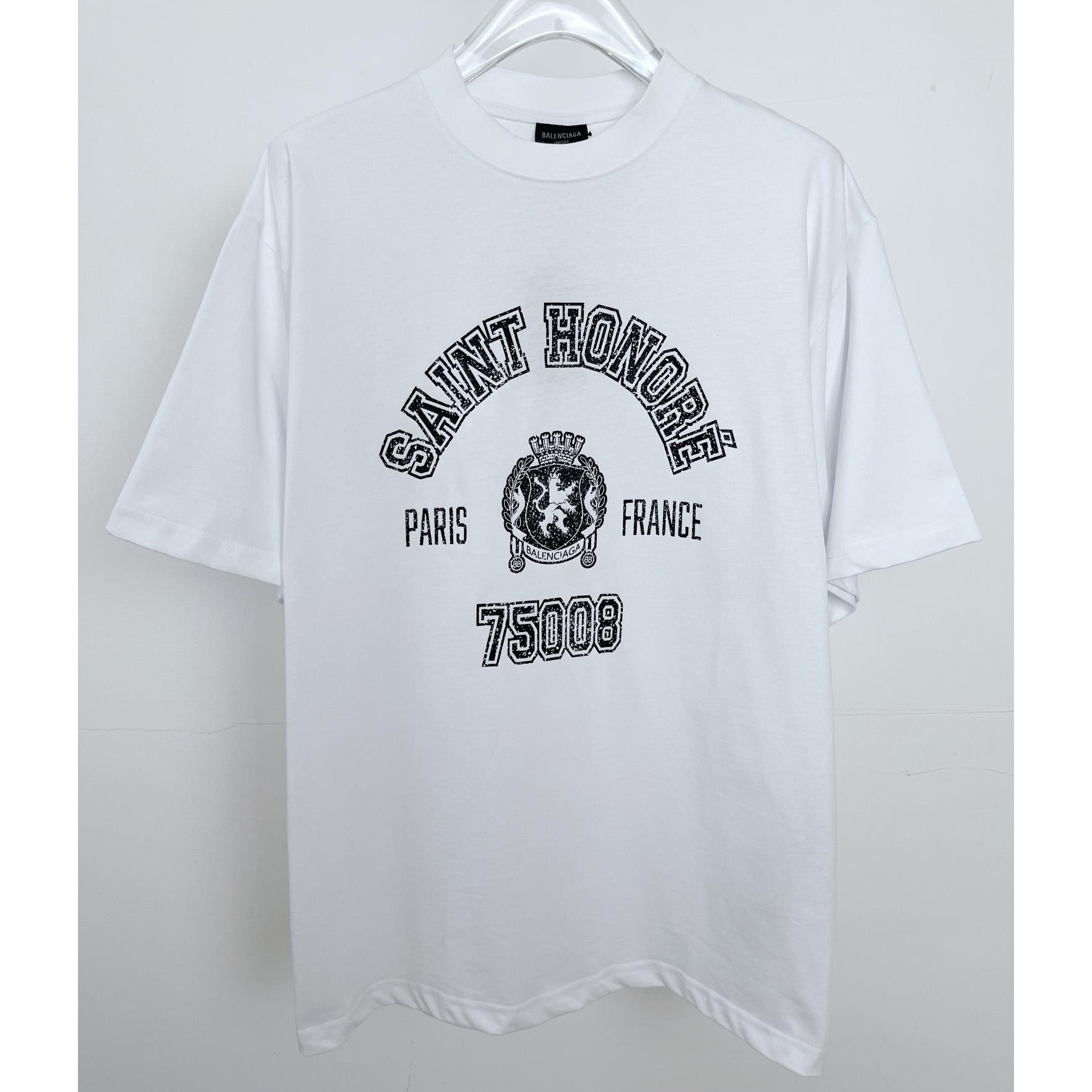 Balenciaga Saint-Honoré T-Shirt Oversized In Dirty White - EUR FASHION