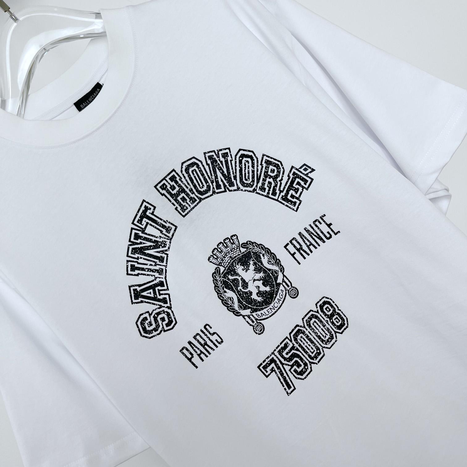 Balenciaga Saint-Honoré T-Shirt Oversized In Dirty White - EUR FASHION