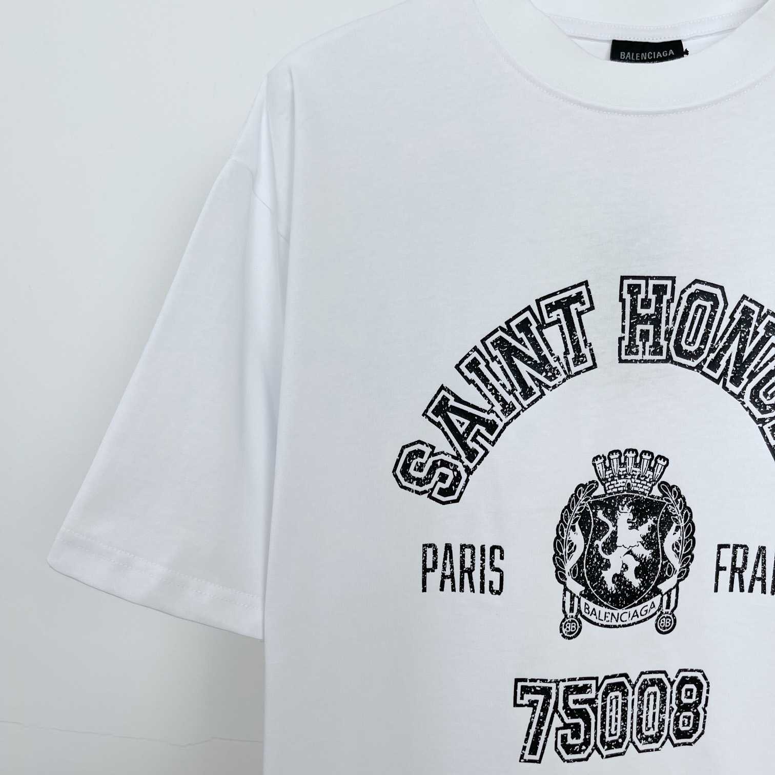 Balenciaga Saint-Honoré T-Shirt Oversized In Dirty White - EUR FASHION