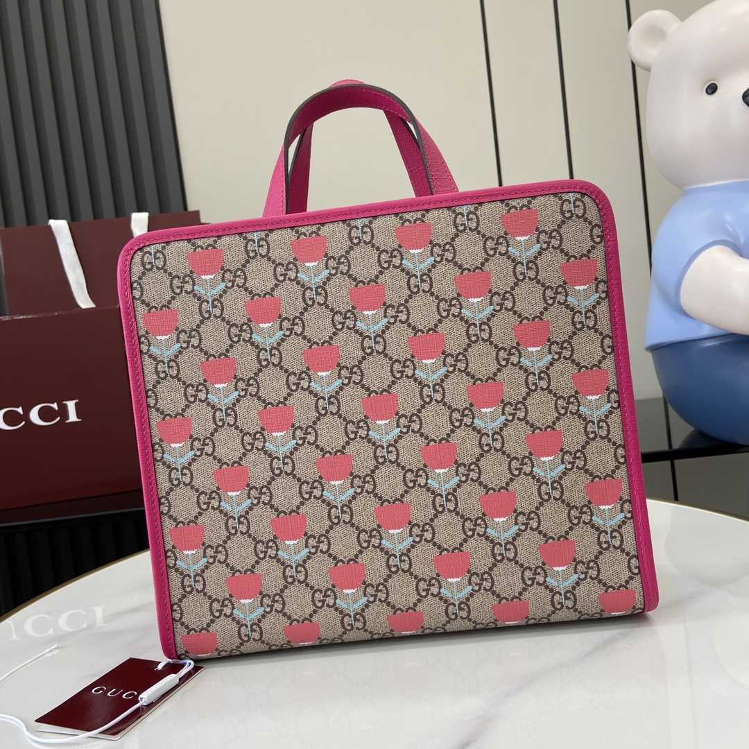 Gucci Children's Flower print Tote Bag - EUR FASHION