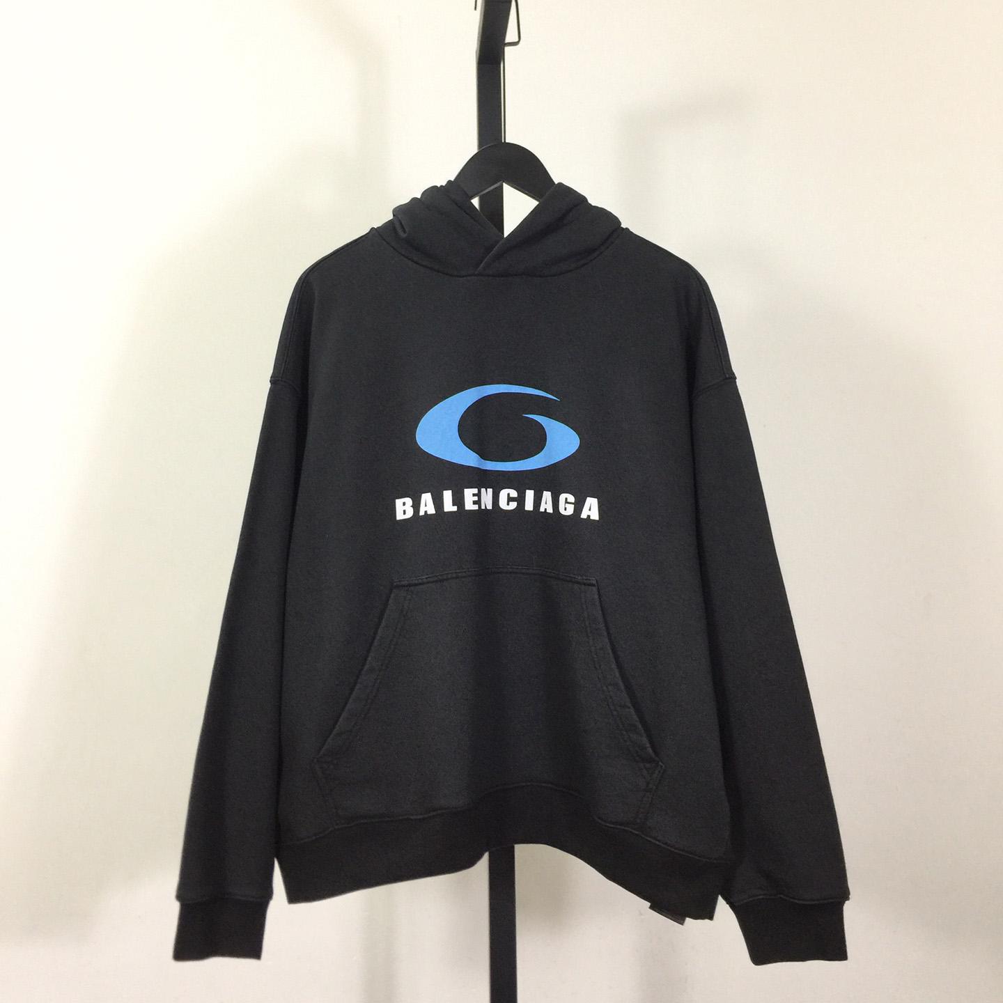 Balenciaga Loop Sports Icon Hoodie Medium Fit - EUR FASHION