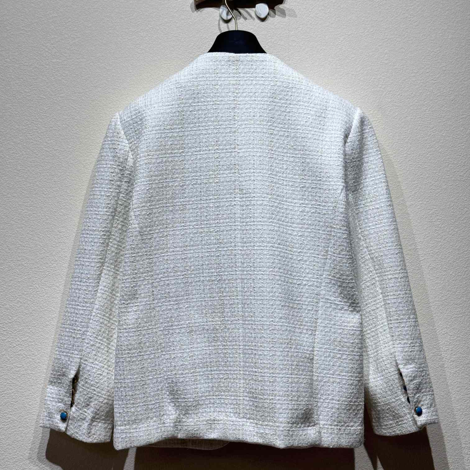 Louis Vuitton Chic Collarless Baby Llama And Wool-Blend Jacket    1AG472 - EUR FASHION