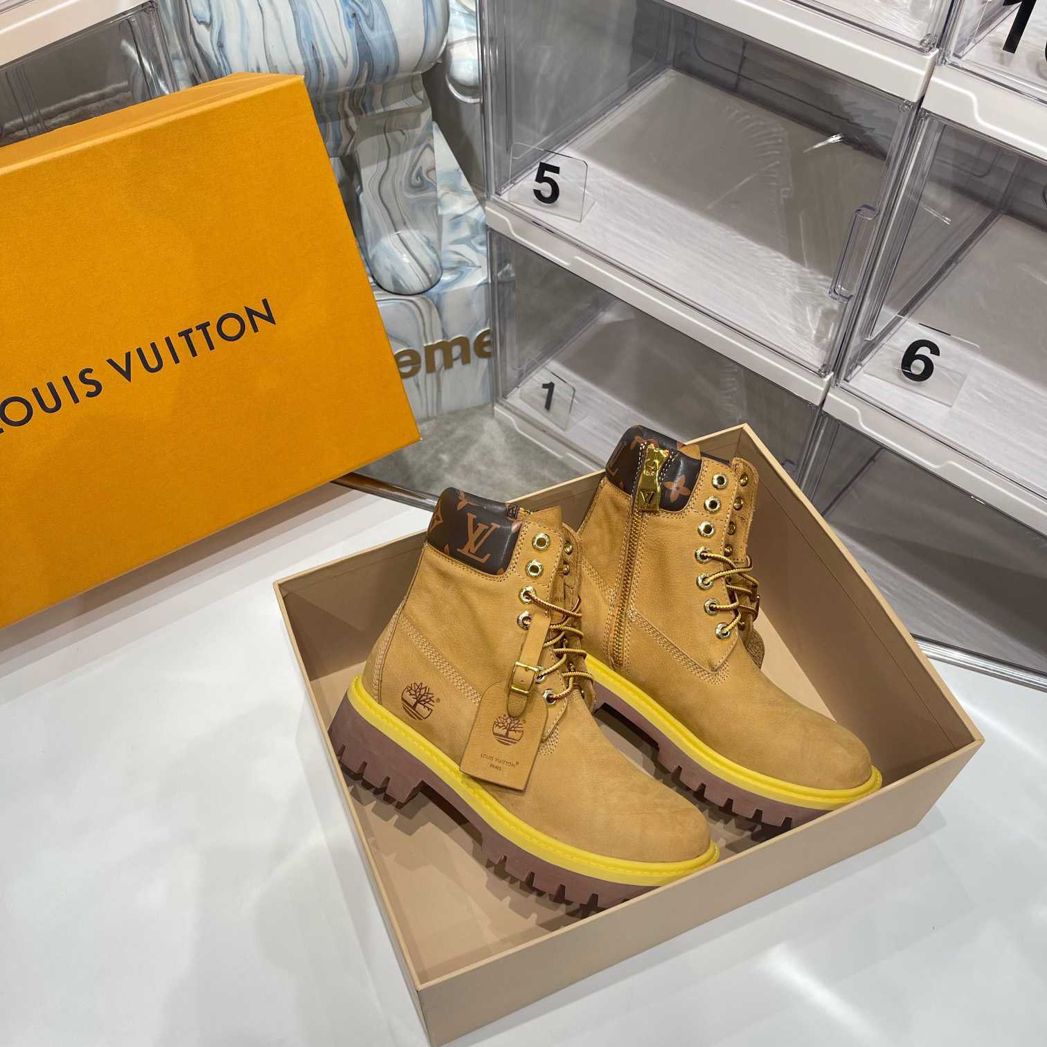 Louis Vuitton x 6 Inch Ankle Boot 'Wheat' - EUR FASHION