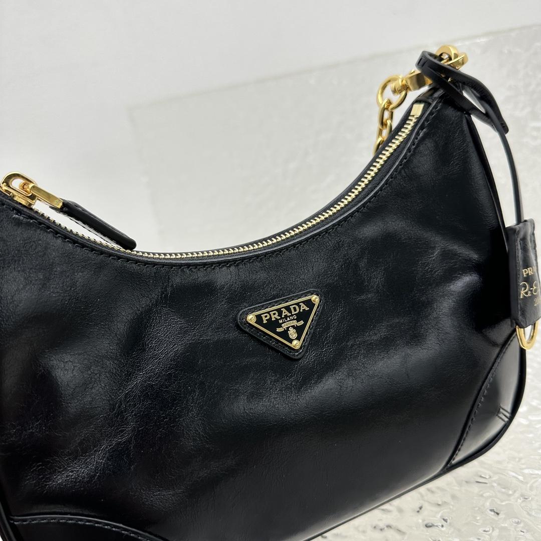 Prada Re-Edition 2005 Naplak Patent Leather Bag - EUR FASHION