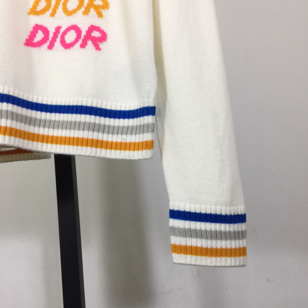 Dior Wool and Cashmere Intarsia Sweater - EUR FASHION