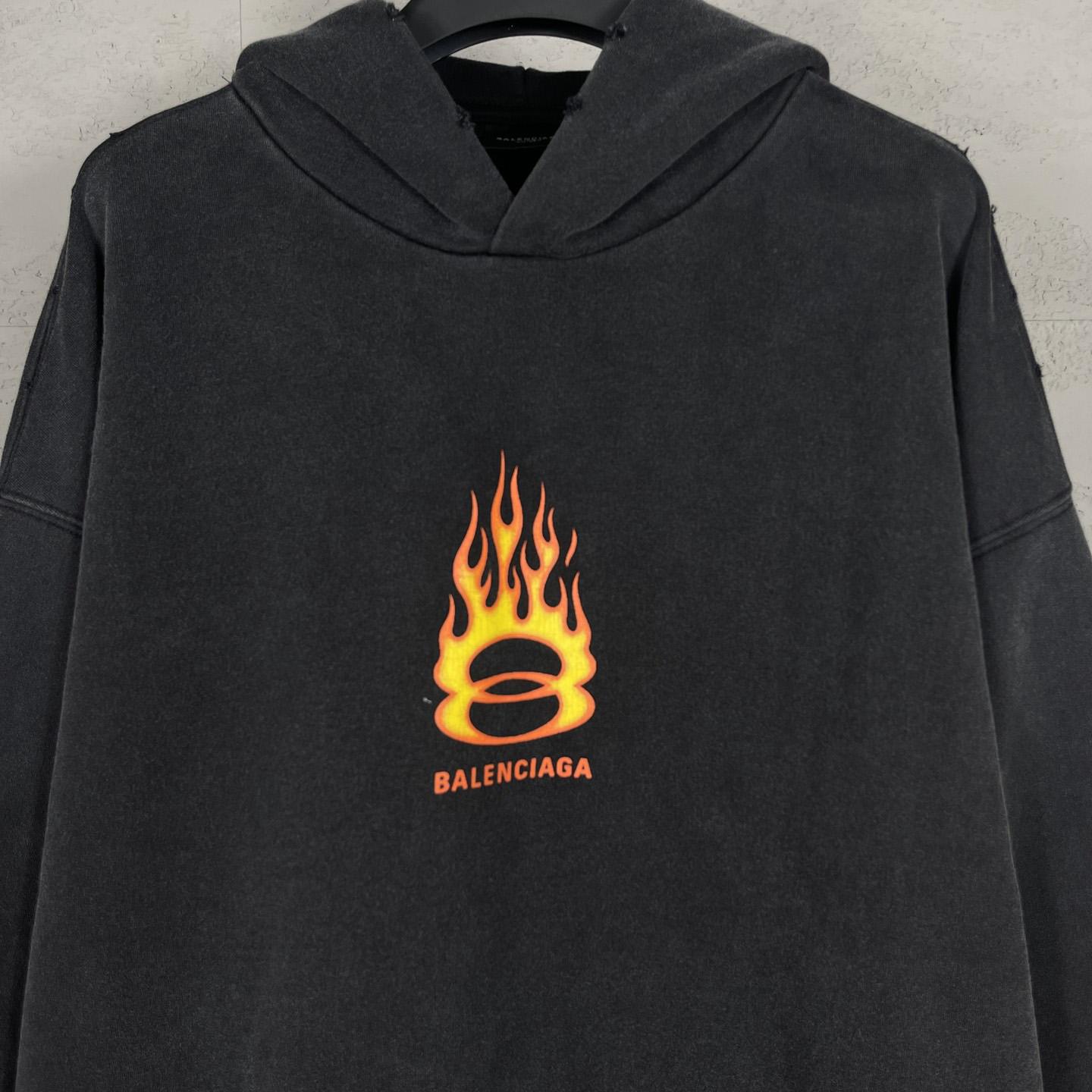 Balenciaga Oversized Flame Hoody - EUR FASHION