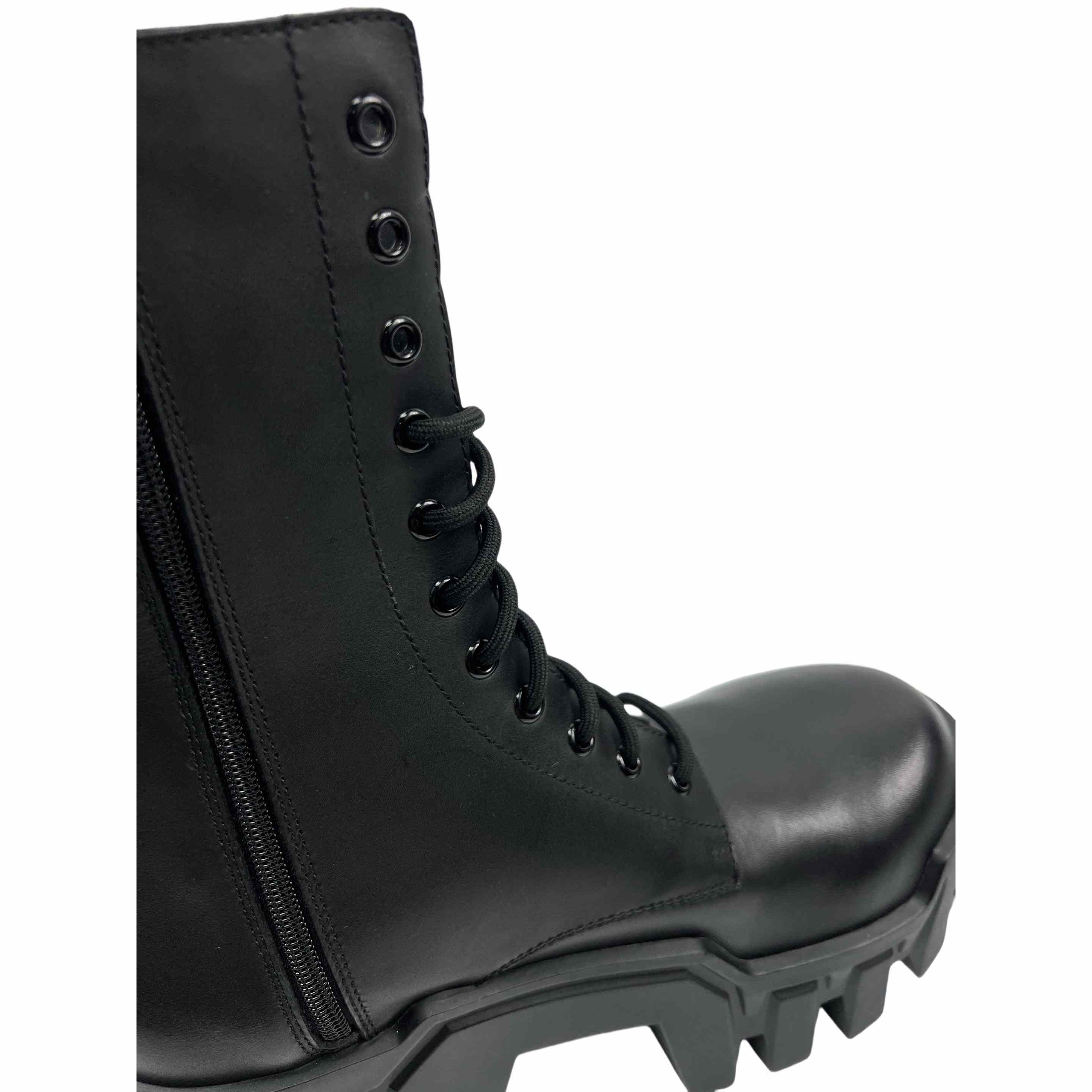 Balenciaga Bulldozer Lace-Up Boot In Black - EUR FASHION