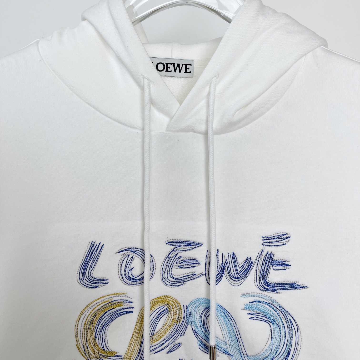 Loewe Hooded Sweatshirt In Cotton - EUR FASHION