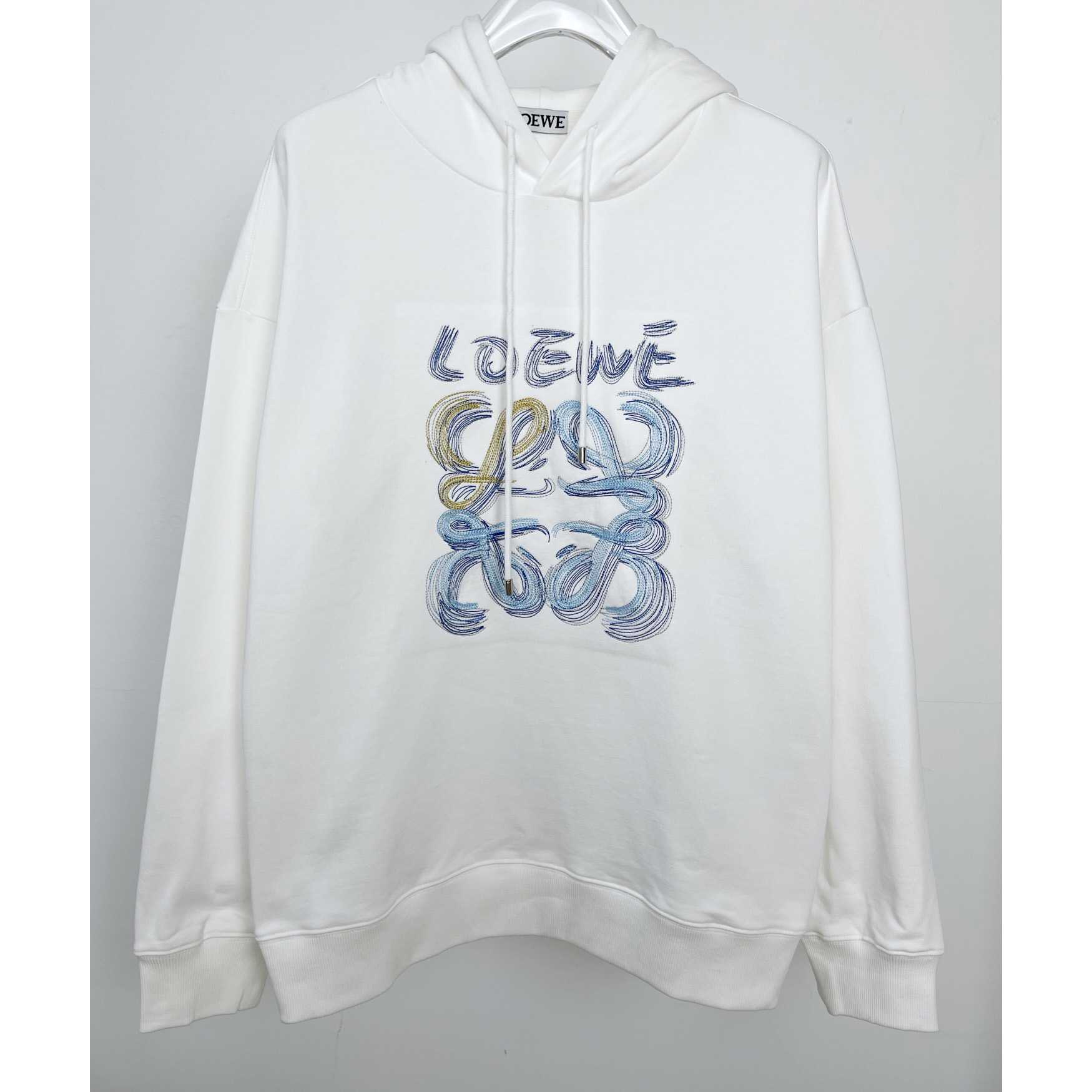 Loewe Hooded Sweatshirt In Cotton - EUR FASHION