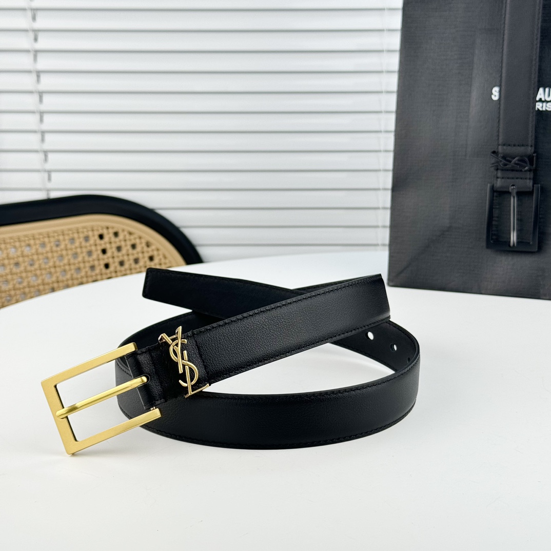 Saint Laurent Leather Belt   - EUR FASHION