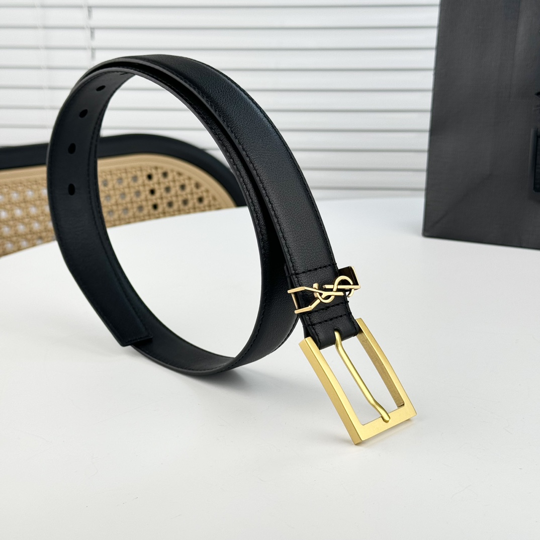 Saint Laurent Leather Belt   - EUR FASHION