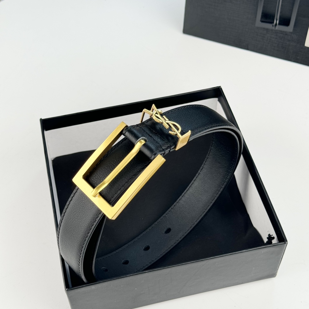 Saint Laurent Leather Belt   - EUR FASHION