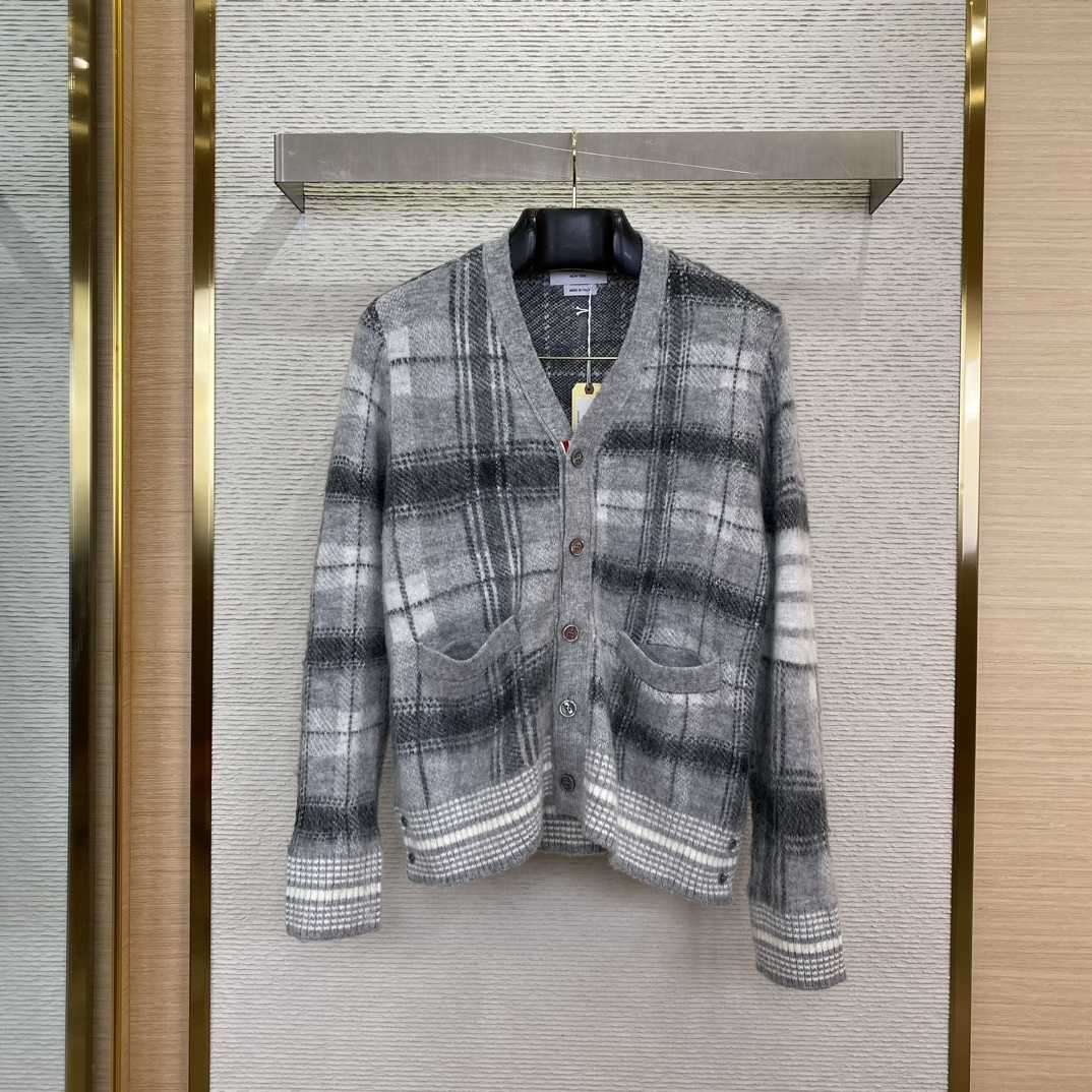 Thom Browne Jacquard-knit Mohair-blend Cardigan - EUR FASHION