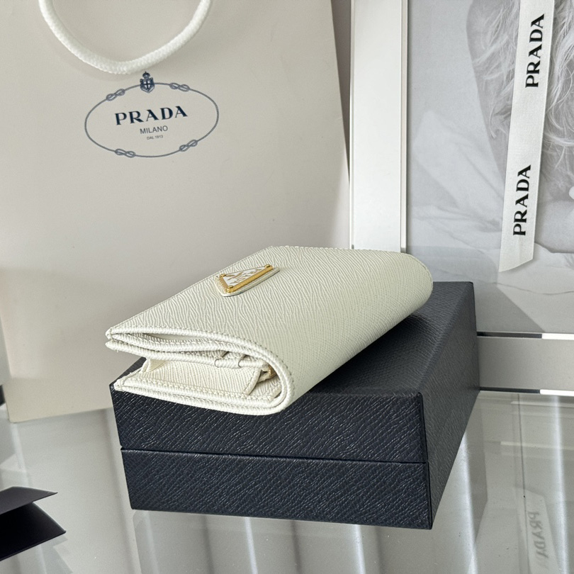 Prada Saffiano Leather Wallet    11.2x8.5cm - EUR FASHION