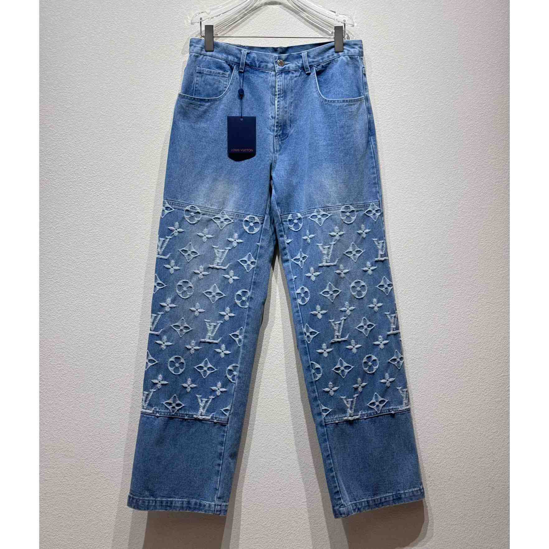 Louis Vuitton Monogram Denim Jeans - EUR FASHION