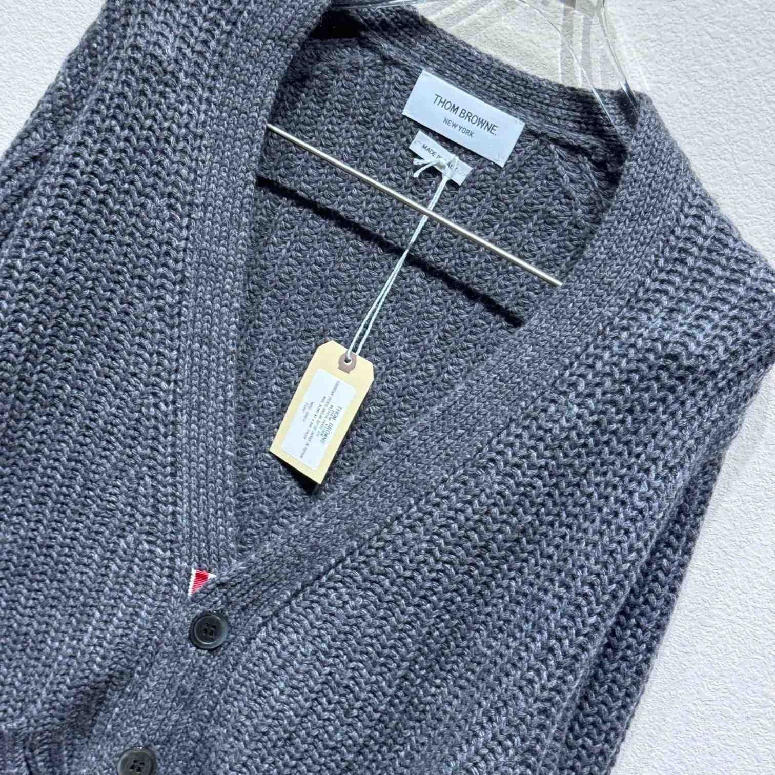 Thom Browne 4-Bar Oversize Wool Cardigan - EUR FASHION