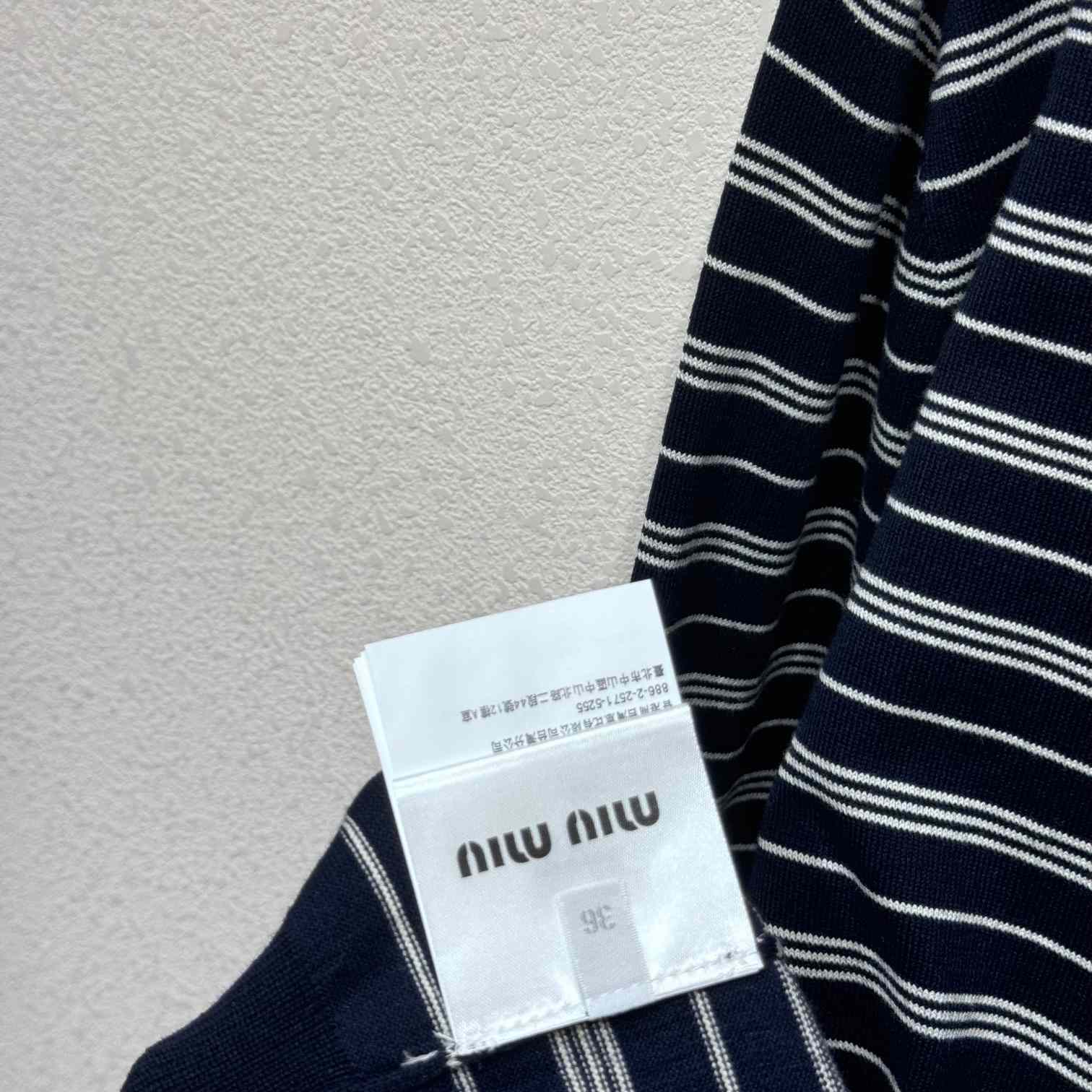 Miu Miu Logo-print Striped Polo Shirt - EUR FASHION