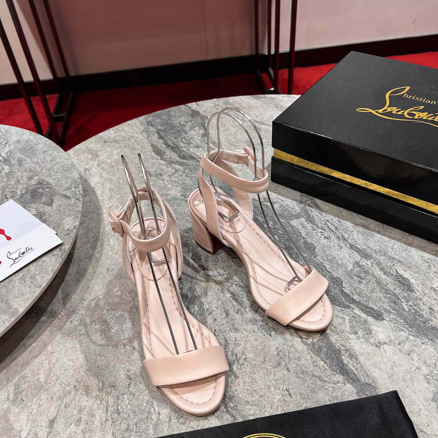 Christian Louboutin  Pink Lin Miss Sabina 55 Sandals - EUR FASHION