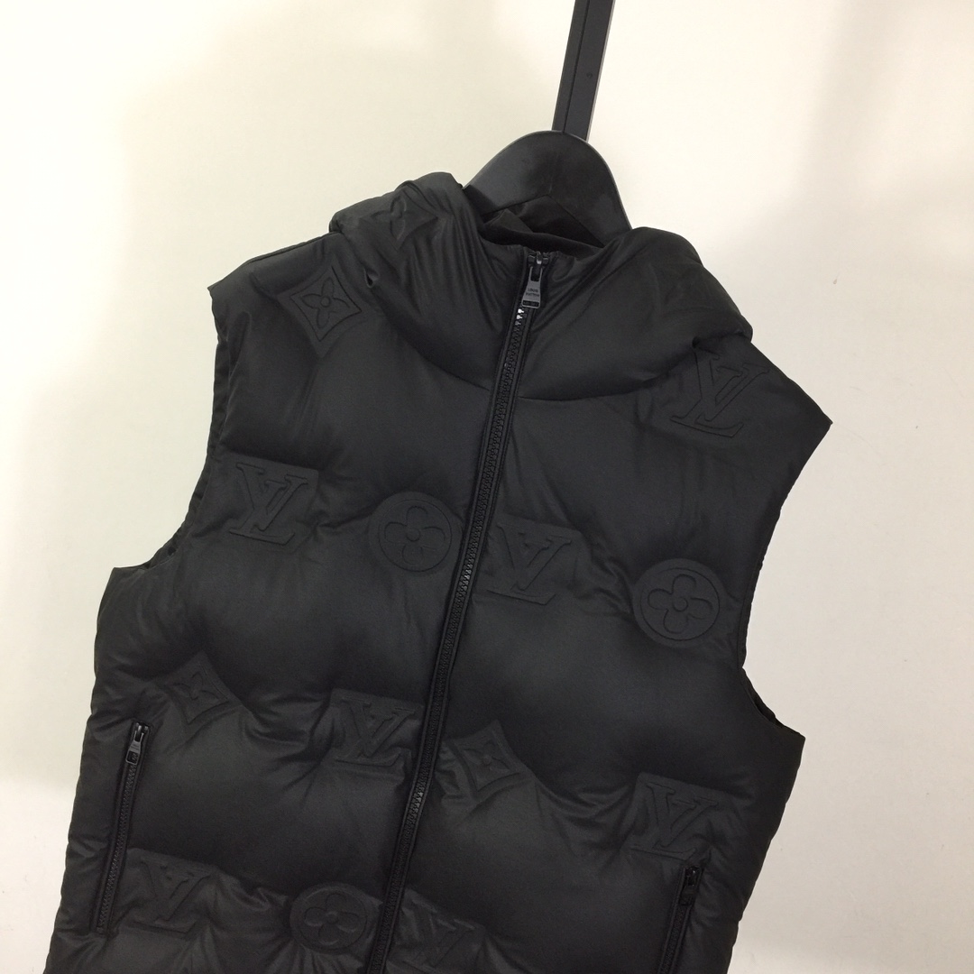 Louis Vuitton Monogram Boyhood Puffer Leather Gilet    - EUR FASHION