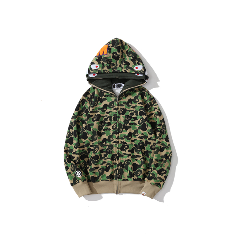 Bape Big ABC Camo Shark Full Zip Hoodie - EUR FASHION