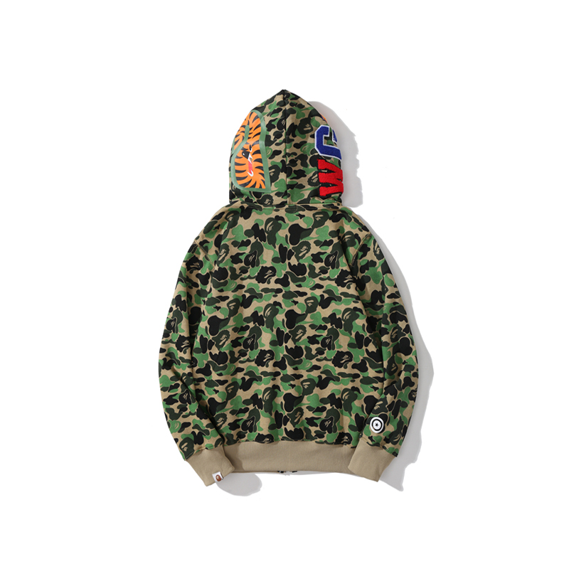 Bape Big ABC Camo Shark Full Zip Hoodie - EUR FASHION