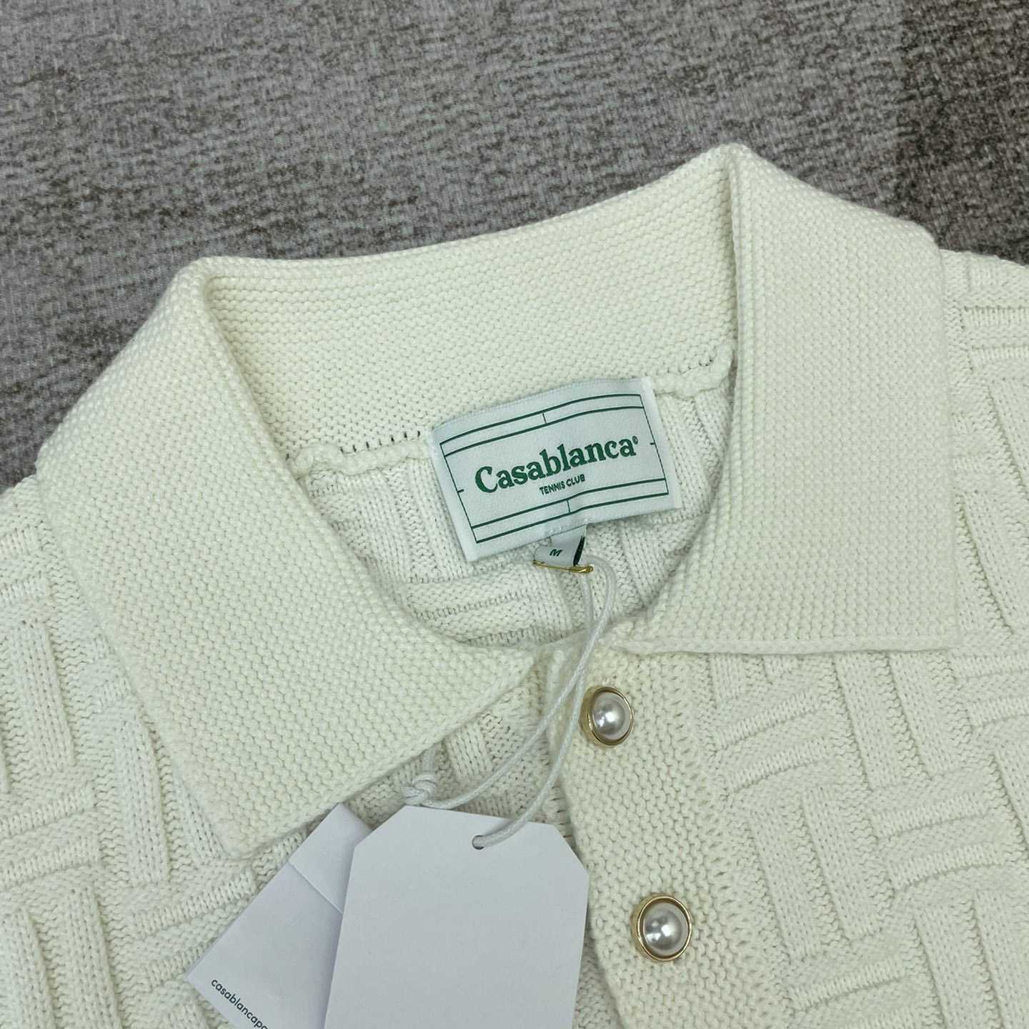 Casablanca Column Stitch Wool Knit Polo  D0064 - EUR FASHION