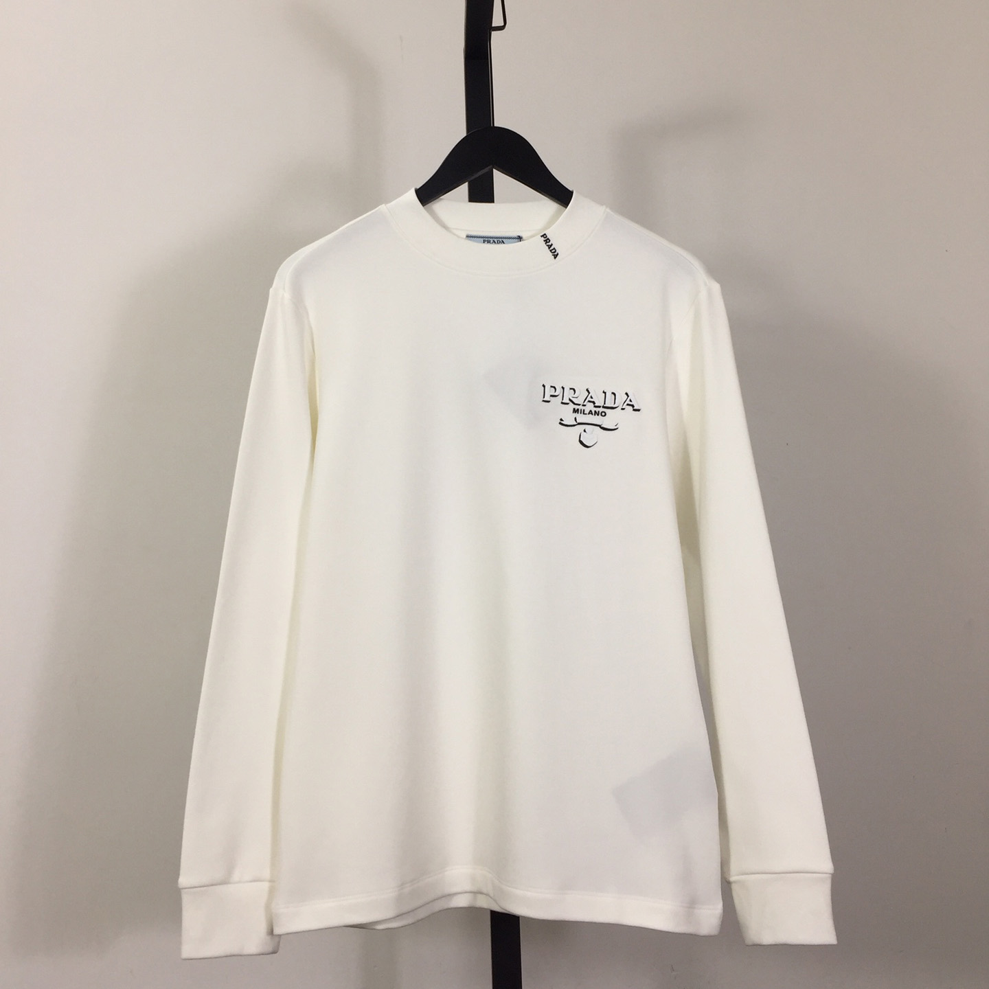 Prada Long-sleeved Cotton T-shirt - EUR FASHION