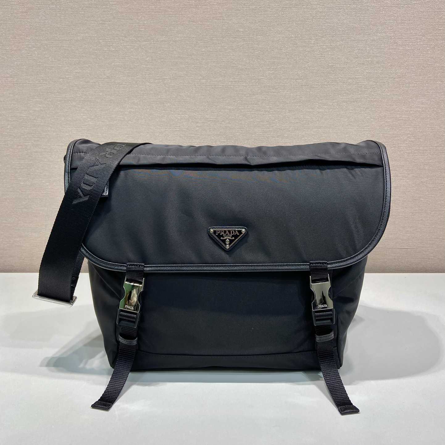 Prada Re-Nylon And Saffiano Leather Shoulder Bag - EUR FASHION