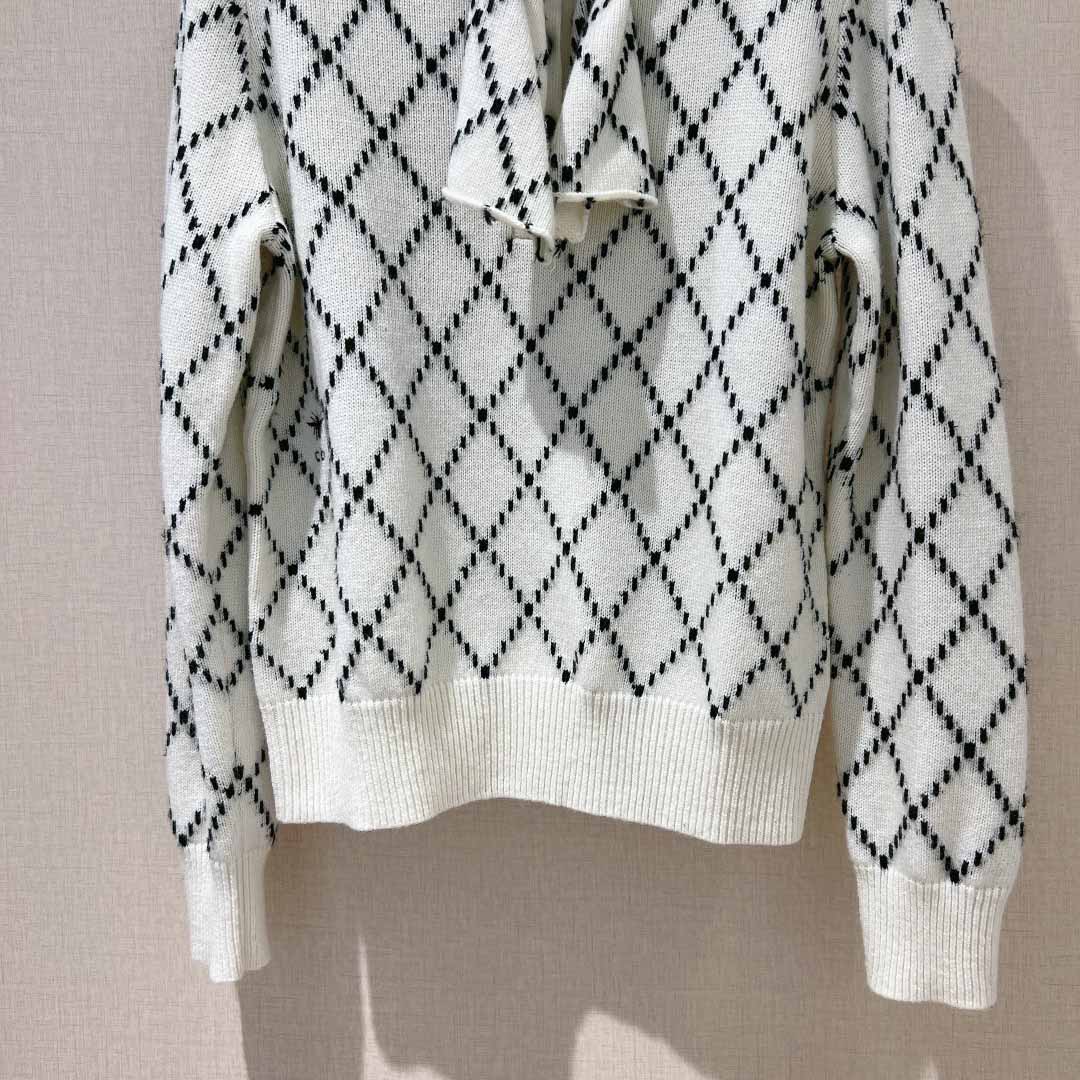 Dior Tied Collar Sweater   - EUR FASHION