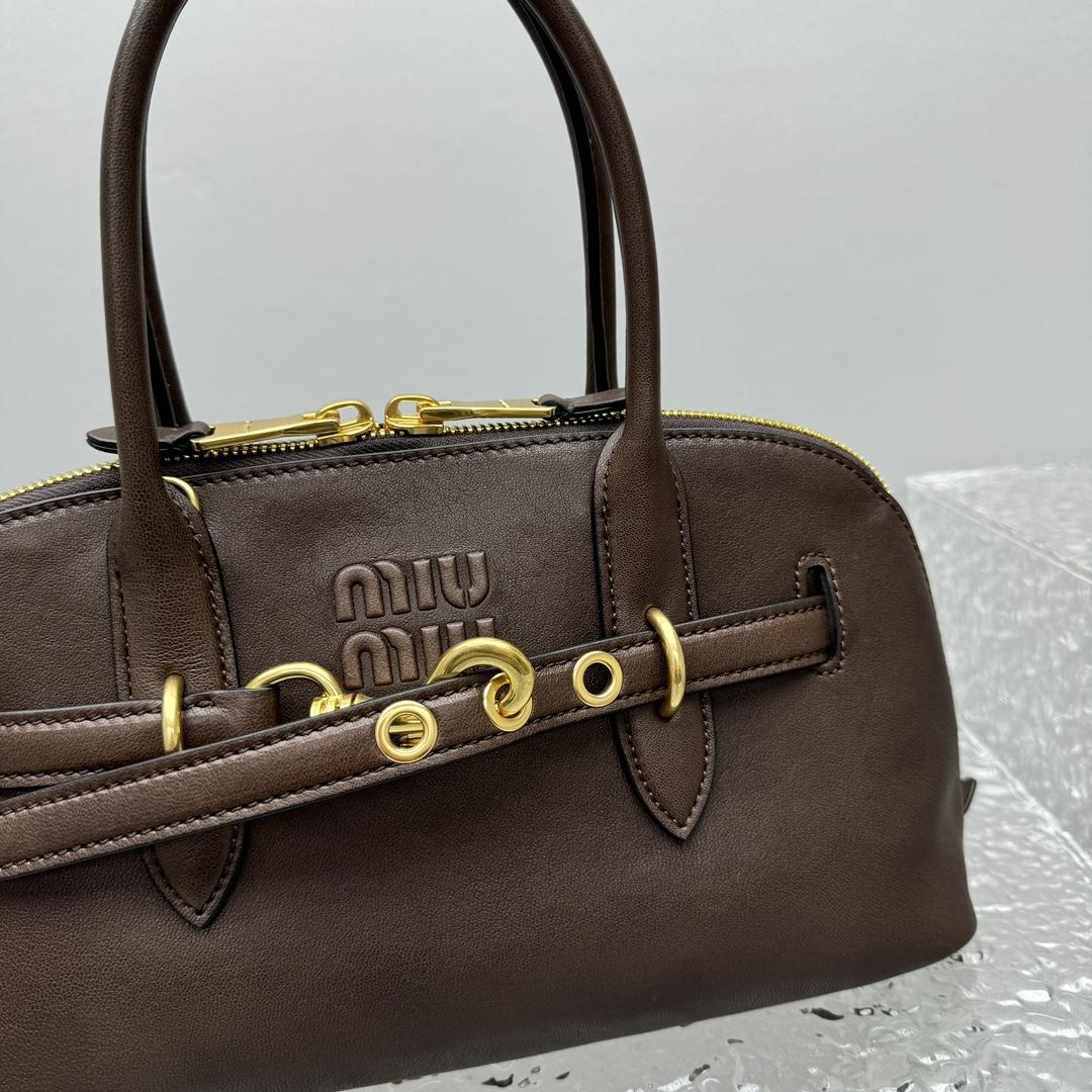 Miu Miu Aventure Nappa Leather Top-handle Bag - EUR FASHION