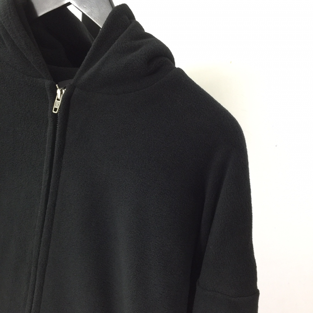 Balenciaga Pigalle Outerwear Zip-Up Hoodie In Black - EUR FASHION