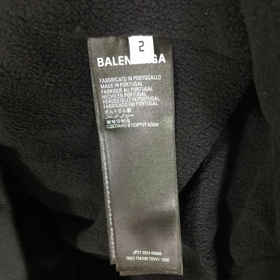 Balenciaga Pigalle Outerwear Zip-Up Hoodie In Black - EUR FASHION