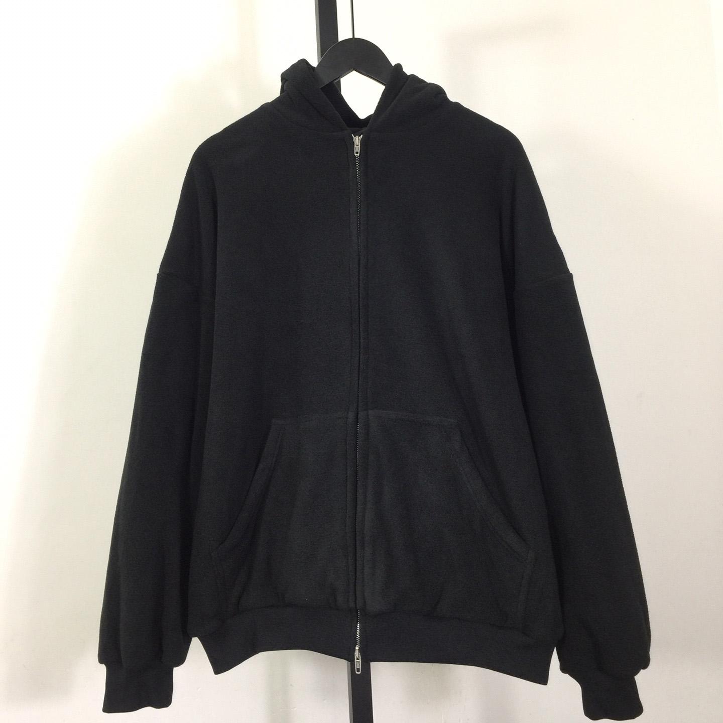 Balenciaga Pigalle Outerwear Zip-Up Hoodie In Black - EUR FASHION