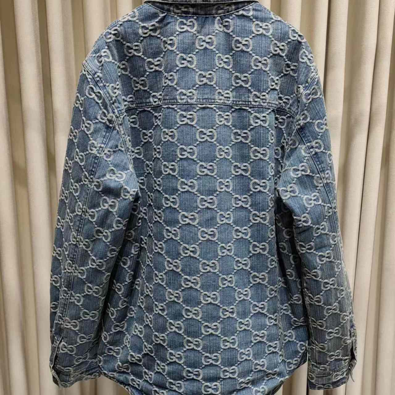 Gucci GG Jacquard Denim Shirt - EUR FASHION