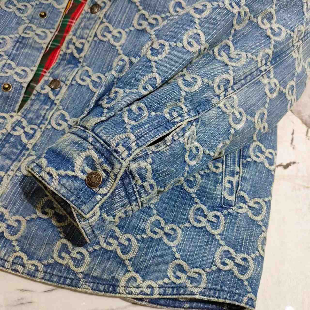 Gucci GG Jacquard Denim Shirt - EUR FASHION