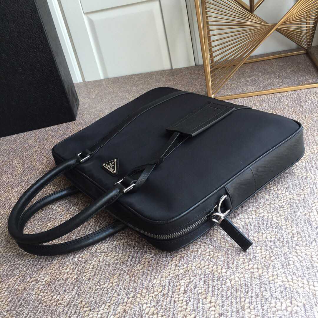 Prada Nylon Slim Briefcase Work Bag (36*28*6.5cm) - EUR FASHION