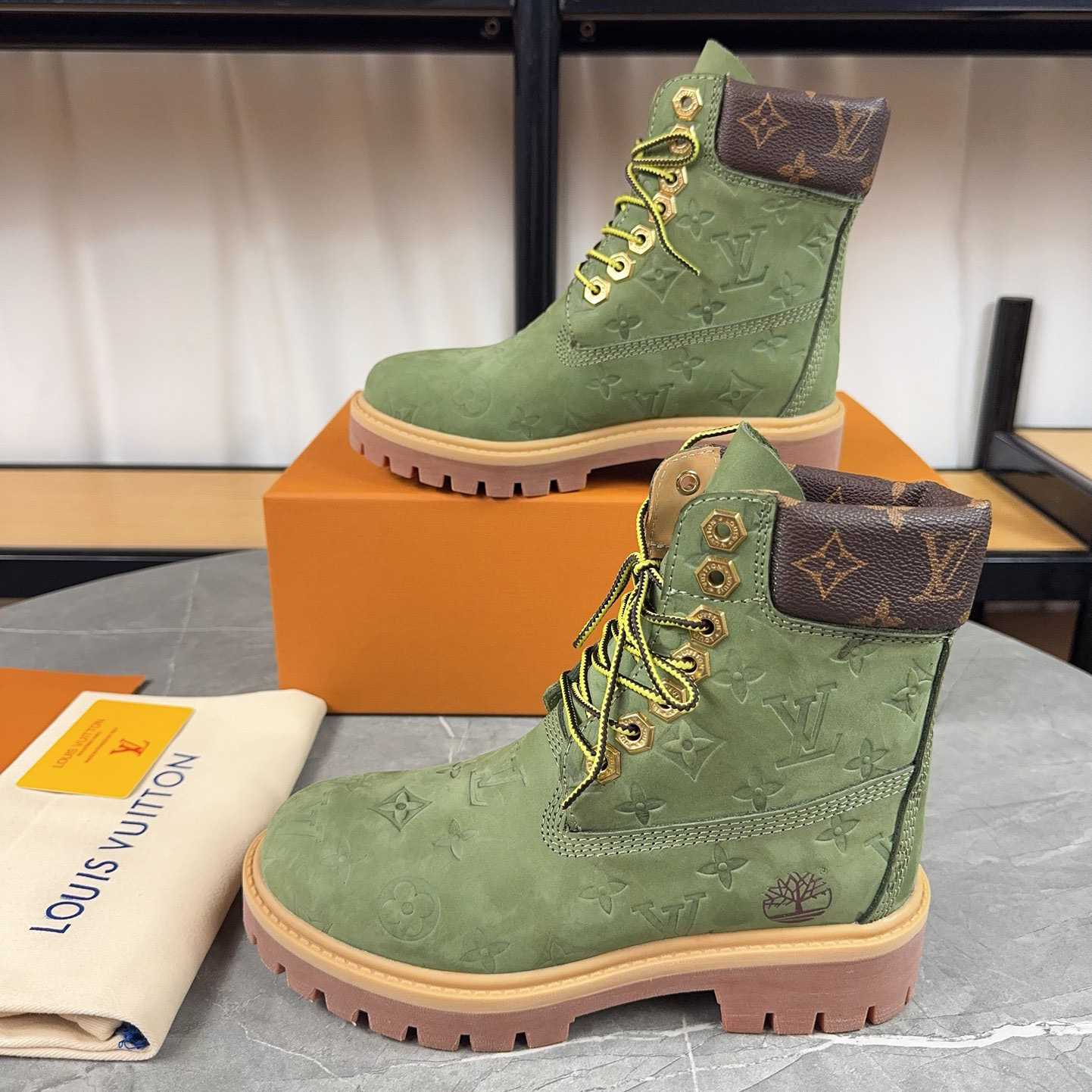 Louis Vuitton x Timberland Monogram Ankle Boot - EUR FASHION