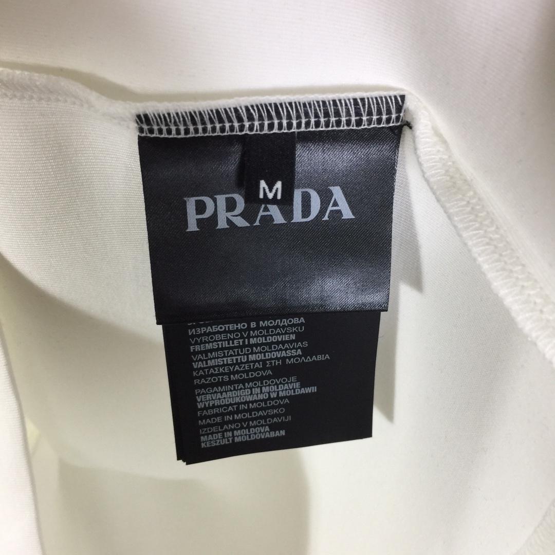 Prada Logo Cotton T-shirt - EUR FASHION