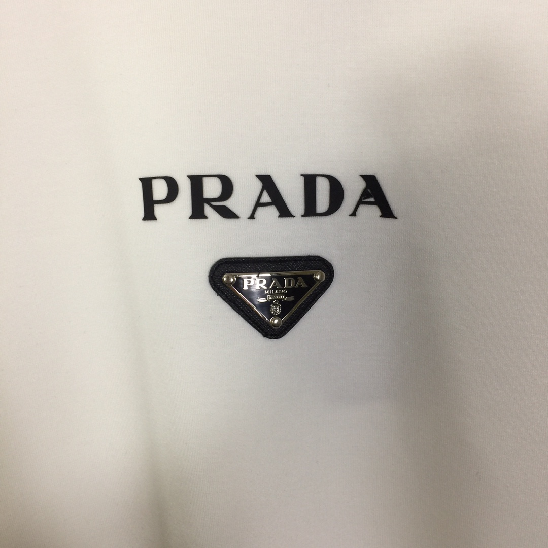 Prada Logo Cotton T-shirt - EUR FASHION