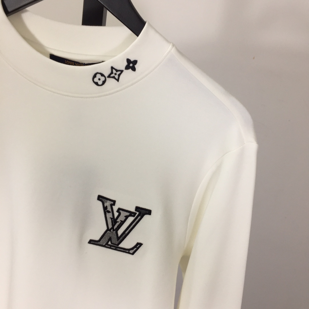 Louis Vuitton Logo Long Sleeve Tee - EUR FASHION