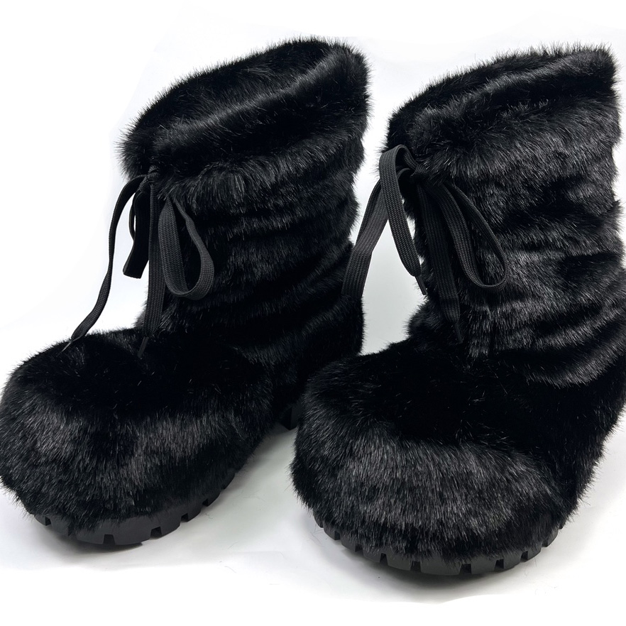 Balenciaga Alaska Low Faux-fur Boots - EUR FASHION