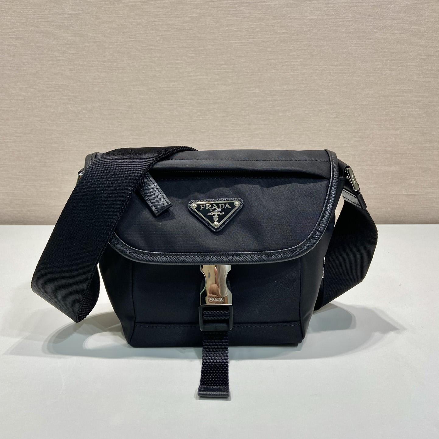 Prada Re-Nylon and Saffiano Leather Shoulder Bag - EUR FASHION