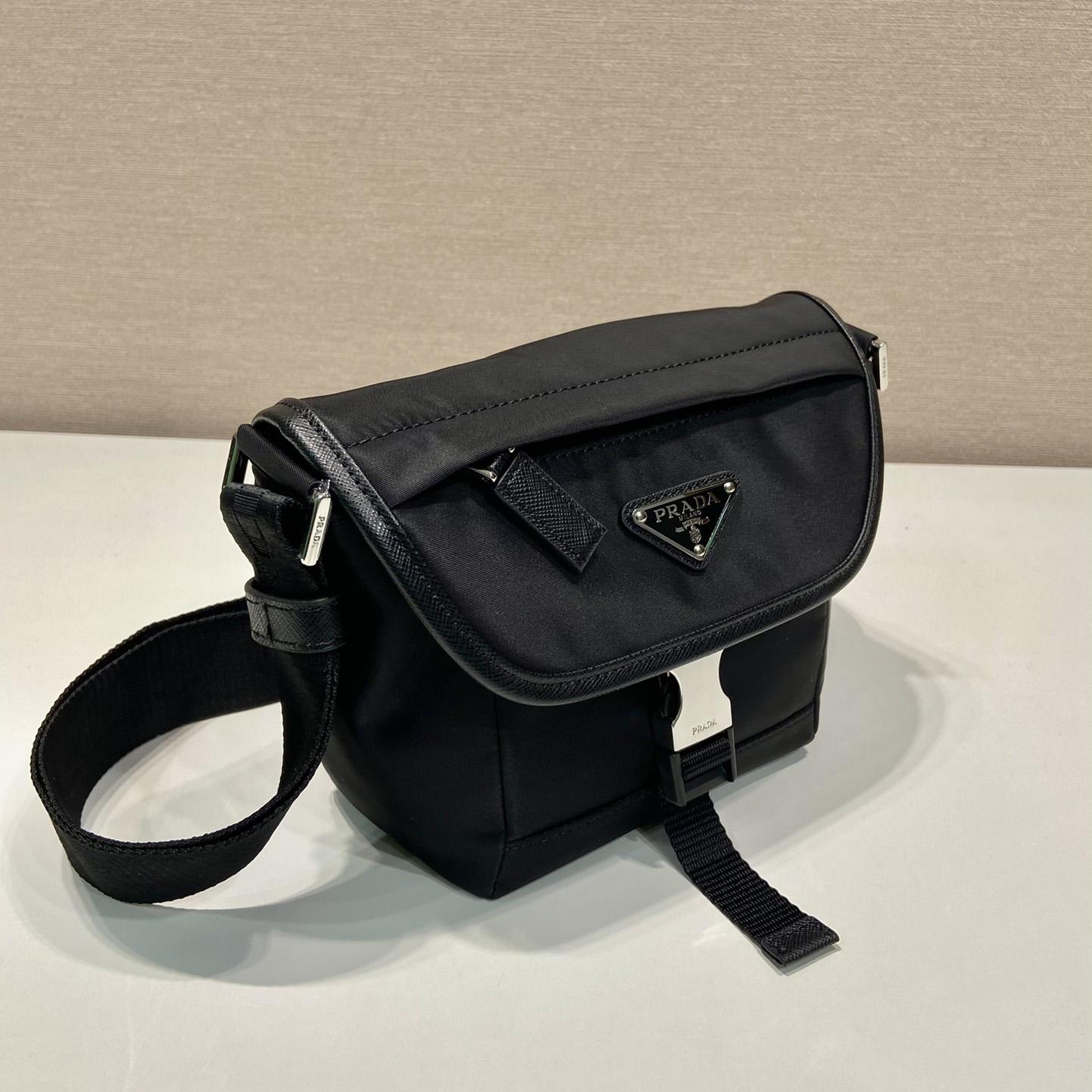 Prada Re-Nylon and Saffiano Leather Shoulder Bag - EUR FASHION